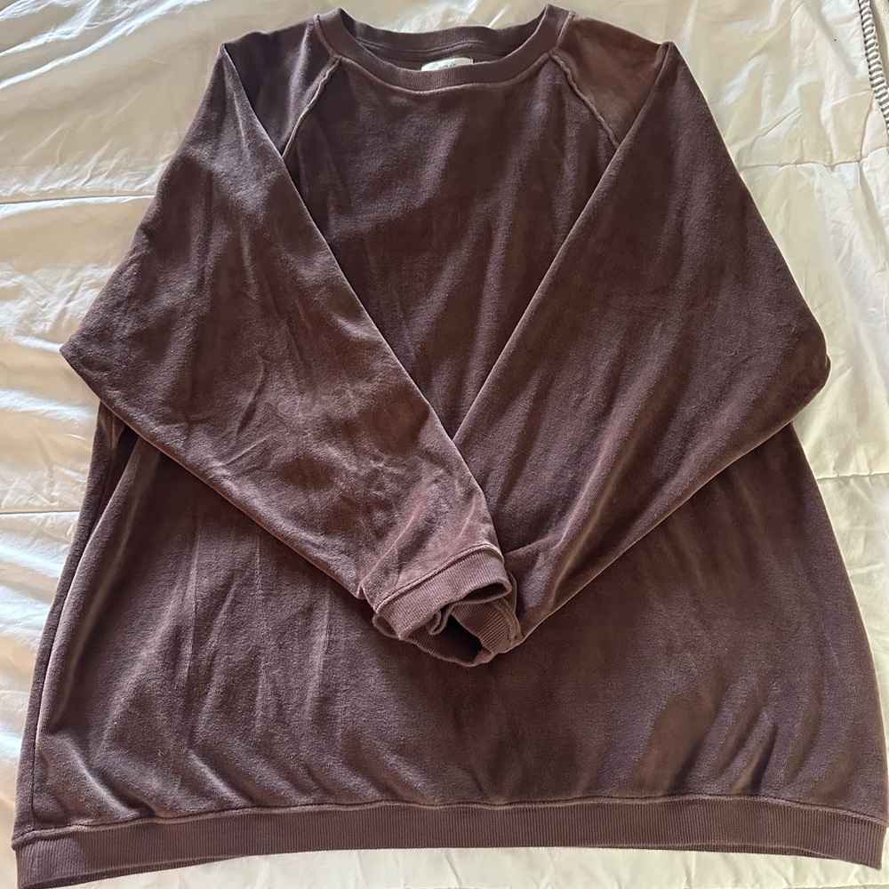 Aerie women’s velour sweatshirt size medium